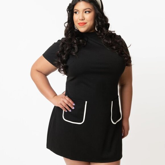 Smak Parlour Black Mini Dress - 3X / 20 - Picture 4 of 7